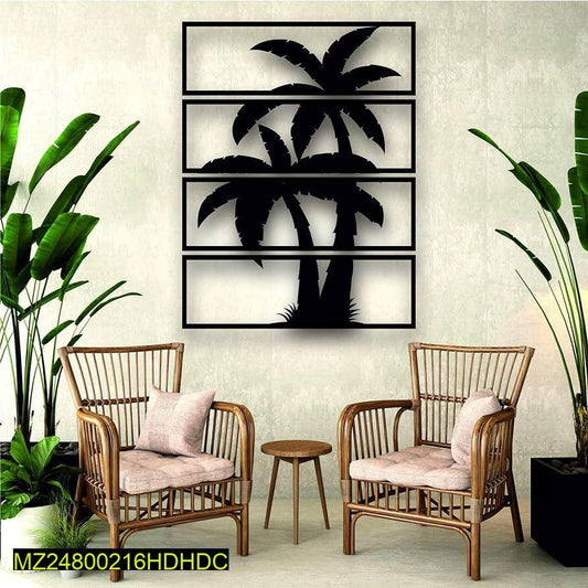 Modern Tree Wall Art – 3D Abstract Framed Décor for Elegant Interiors